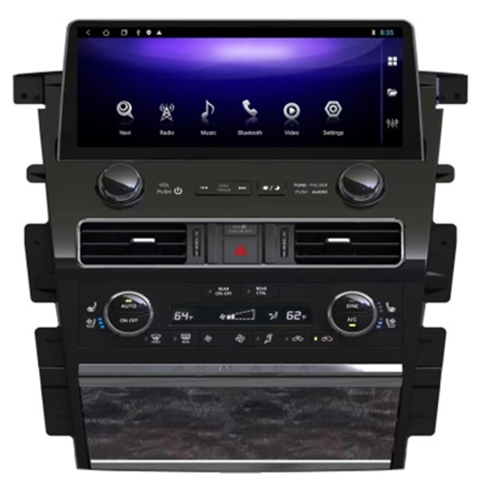 Магнитола для Infiniti QX80 2013-2019, QX56 2010-2013 - RDL-QX80 монитор 12.3" на Android 12, Быстрая, CarPlay, 4G SIM-слот