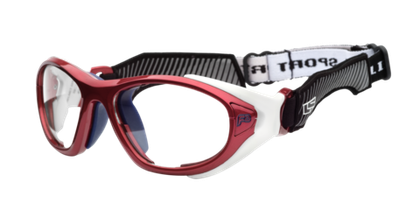 Спортивные очки с диоптриями Rec Specs / Helmet Spex XL / Shiny Crimson White