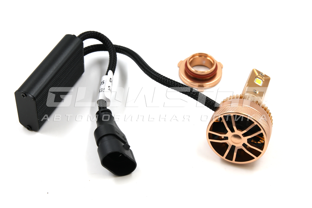 Светодиодные лампы HB4 (9006) Sariti T3 с вентилятором, 12V-24V, 50W, 6000K (комплект, 2шт)