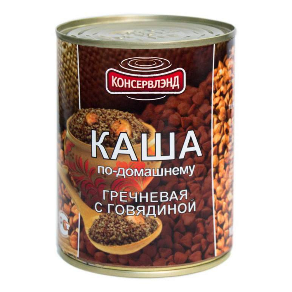 Каша гречневая с говядиной 340гр*6 Консервлэнд