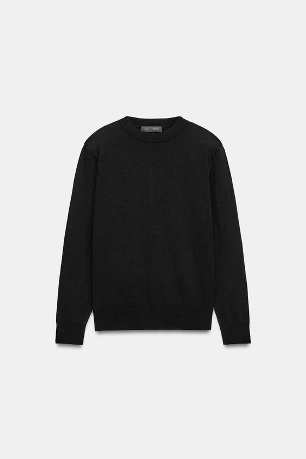 ZARA СВИТЕР С ПОДПЛЕЧНИКАМИ, ЧЕРНЫЙ