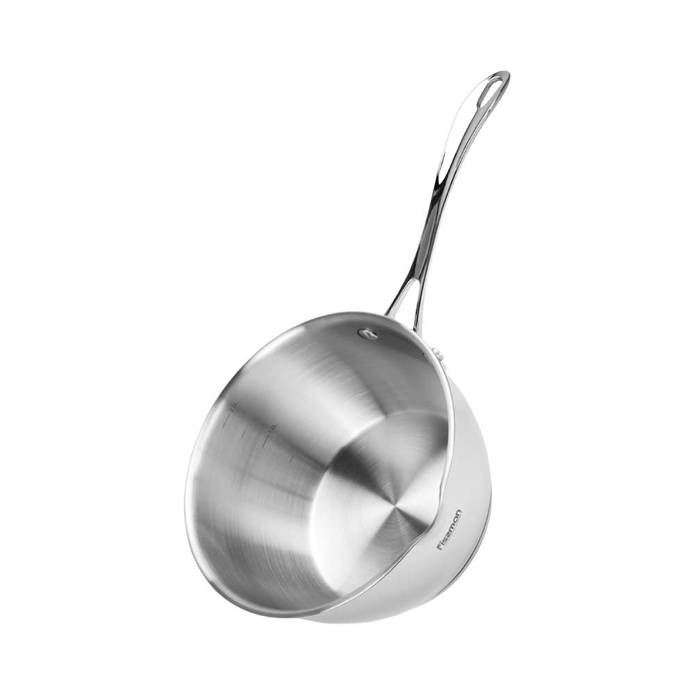 FISSMAN Ковш FELICE 18x9см / 1,5л без крышки (нерж.сталь) Арт.5329