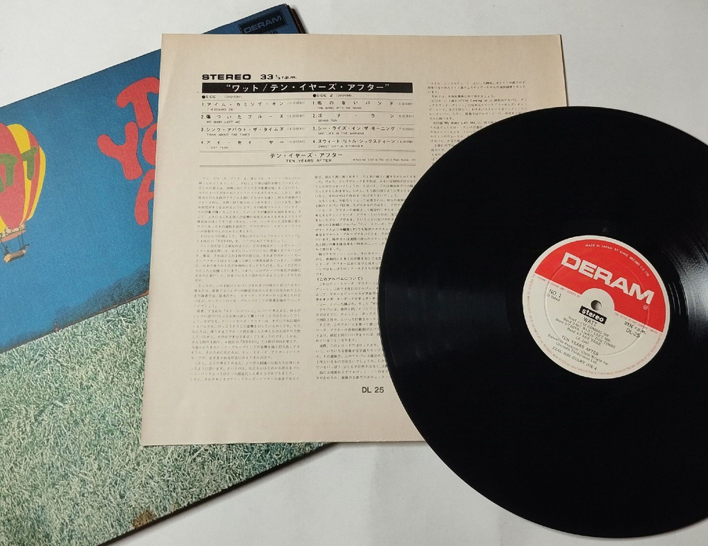 Винтажная виниловая пластинка LP Ten Years After Watt (Japan 1971) (No Obi) My Baby Left Me