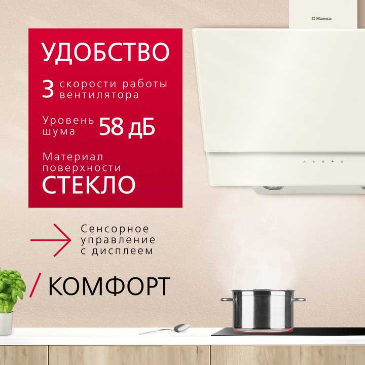 Наклонная вытяжка Hansa OKP6512SWH
