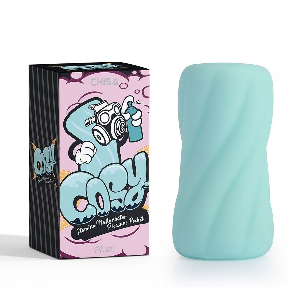 Аквамариновый мастурбатор Stamina Masturbator Pleasure Pocket (Цвет: аквамариновый)