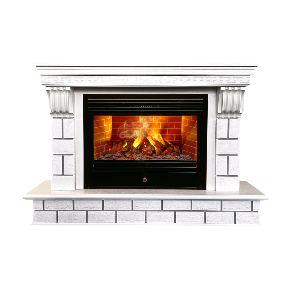 Каминокомплект Real Flame Castle 26 WT с очагом 3D Novara