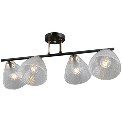 IL0739-4CSQ-24 BK FGD ARIES светильник потолочный ILLUMICO, E27х4