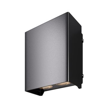 Уличный светодиодный настенный светильник 6W 3000К O505WL-L6B3K чёрный Shell Maytoni
