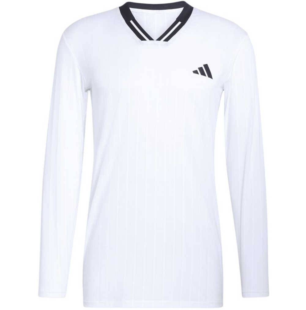 Теннисная футболка Adidas Climacool Long Sleeve Top - white