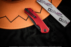 Нож Civivi Brazen C2023B, сталь D2 BlackWash, Burgundy G10