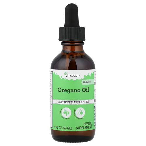 Vitacost, Oregano Oil, Alcohol Free, 2 fl oz (59 ml)