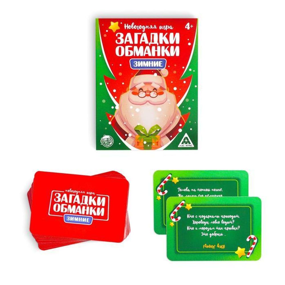 Новогодняя игра «Зимние загадки-обманки», арт 08013