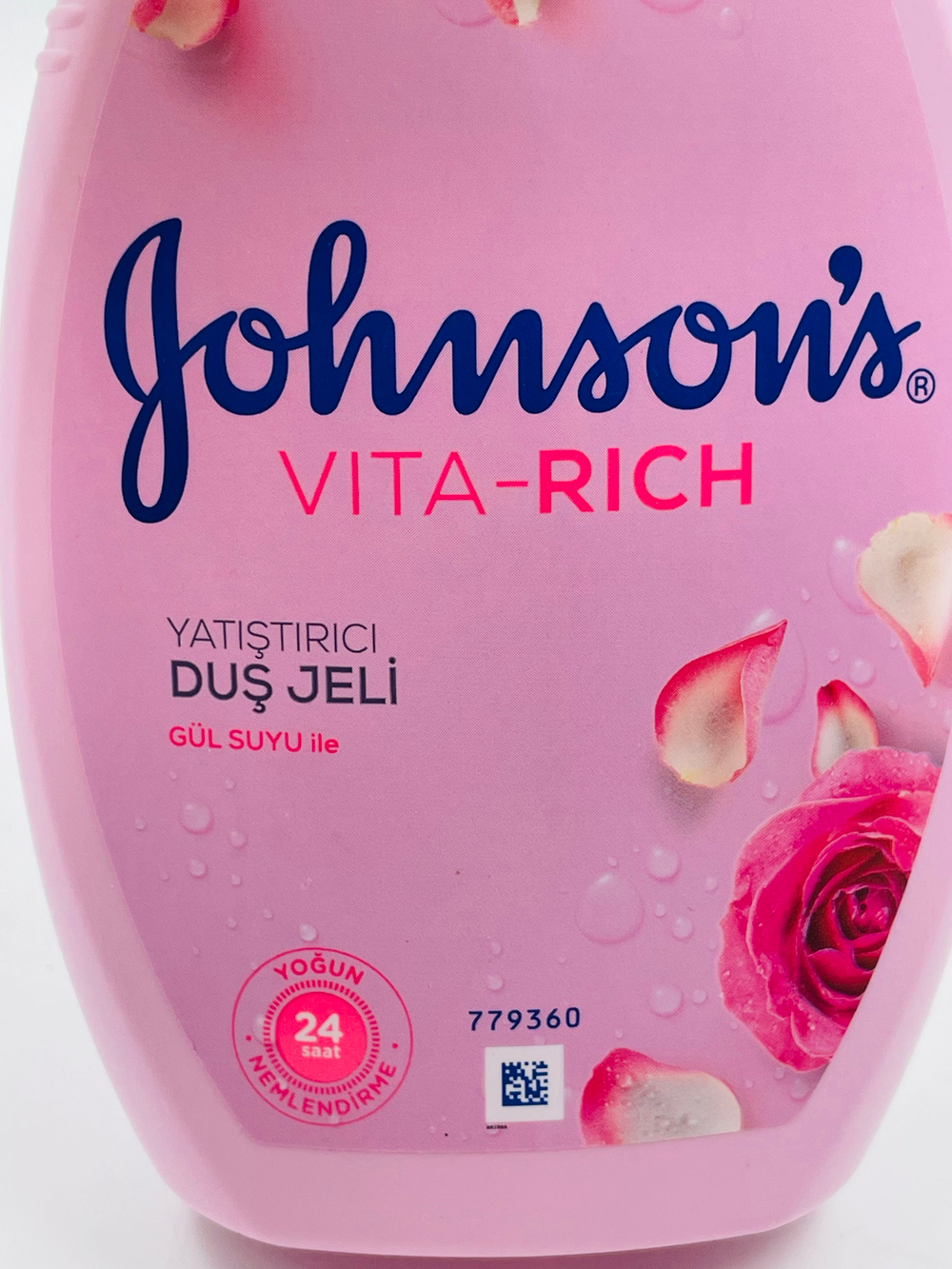 Гель для душа Johnson's Vita-rich успокаивающий с розовой водой, 400 мл (Италия)