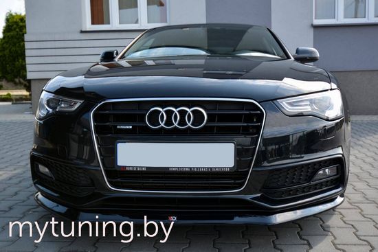 Накладка на бампер передний V.2 для AUDI S5 / A5 8T S-Line (11-...)