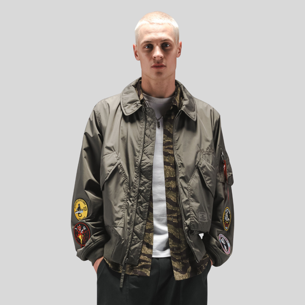 Бомбер Alpha Industries CWU 36/P Relaxed Patched Field Grey (Полевой Серый)