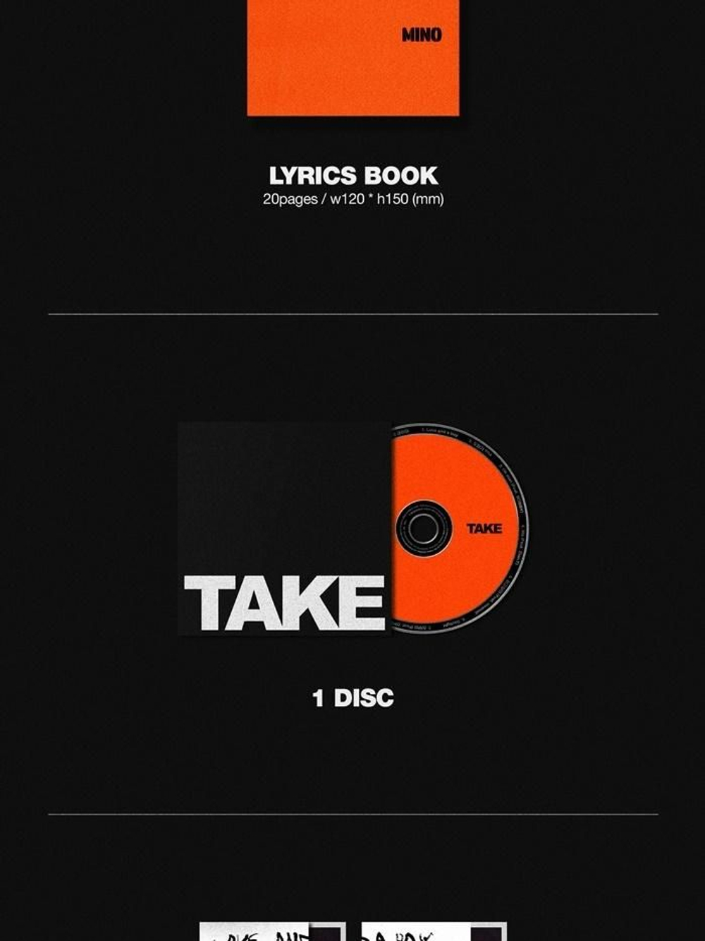 Альбом Winner MINO - Take 2nd Album 2 Version SET