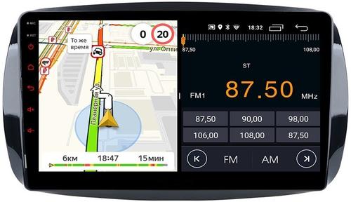 Магнитола для Smart ForTwo/ForFour 2014-2022 - Parafar PF214FHD на Android 13, CarPlay, 4G SIM-слот
