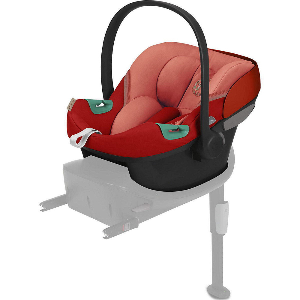 Коляска Cybex Talos S Lux TPE complete Aton S2 Hibiscus Red 3 в 1 Seashell Beige с дождевиками