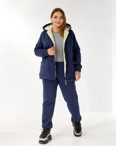 Костюм с мехом УК-5478-2 Фабрика Моды