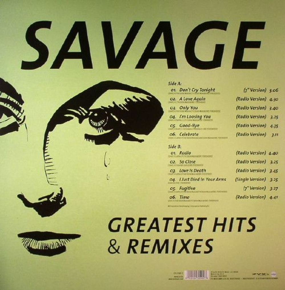 Savage — Greatest Hits & Remixes (LP)