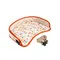 Столик с бортиками Organic Factory Genie Tray Котики, оранжевый