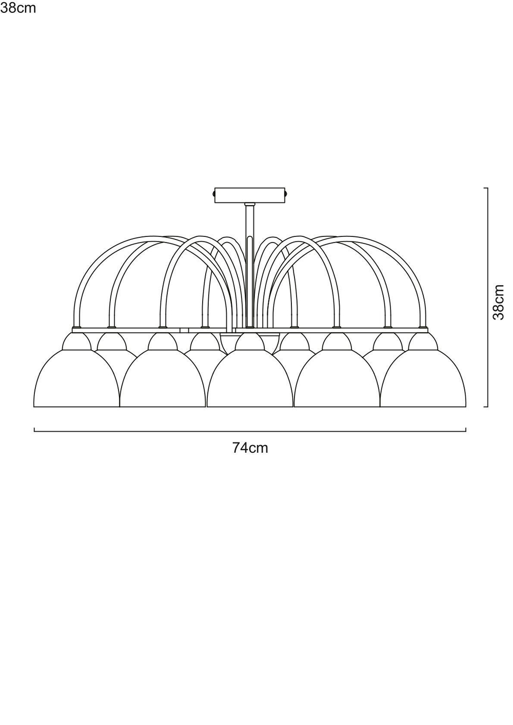 Люстра потолочная Arte Lamp Palermo A6057PL-8CC