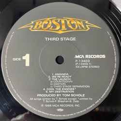 Винтажная виниловая пластинка LP Boston Third Stage (Japan 1986) (Obi) To Be A Man