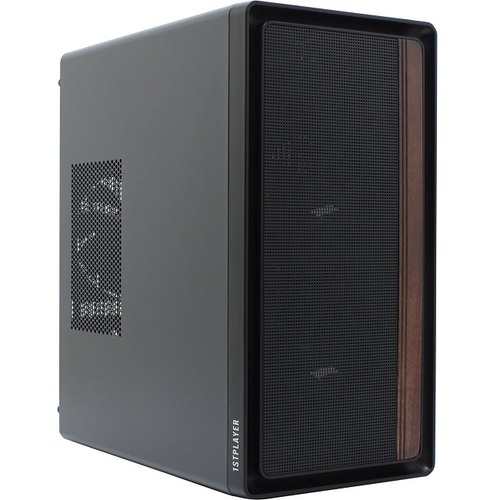 Корпус Mini-Tower 1STPLAYER WD1, Micro-ATX, черный (WD1-BK-3F)