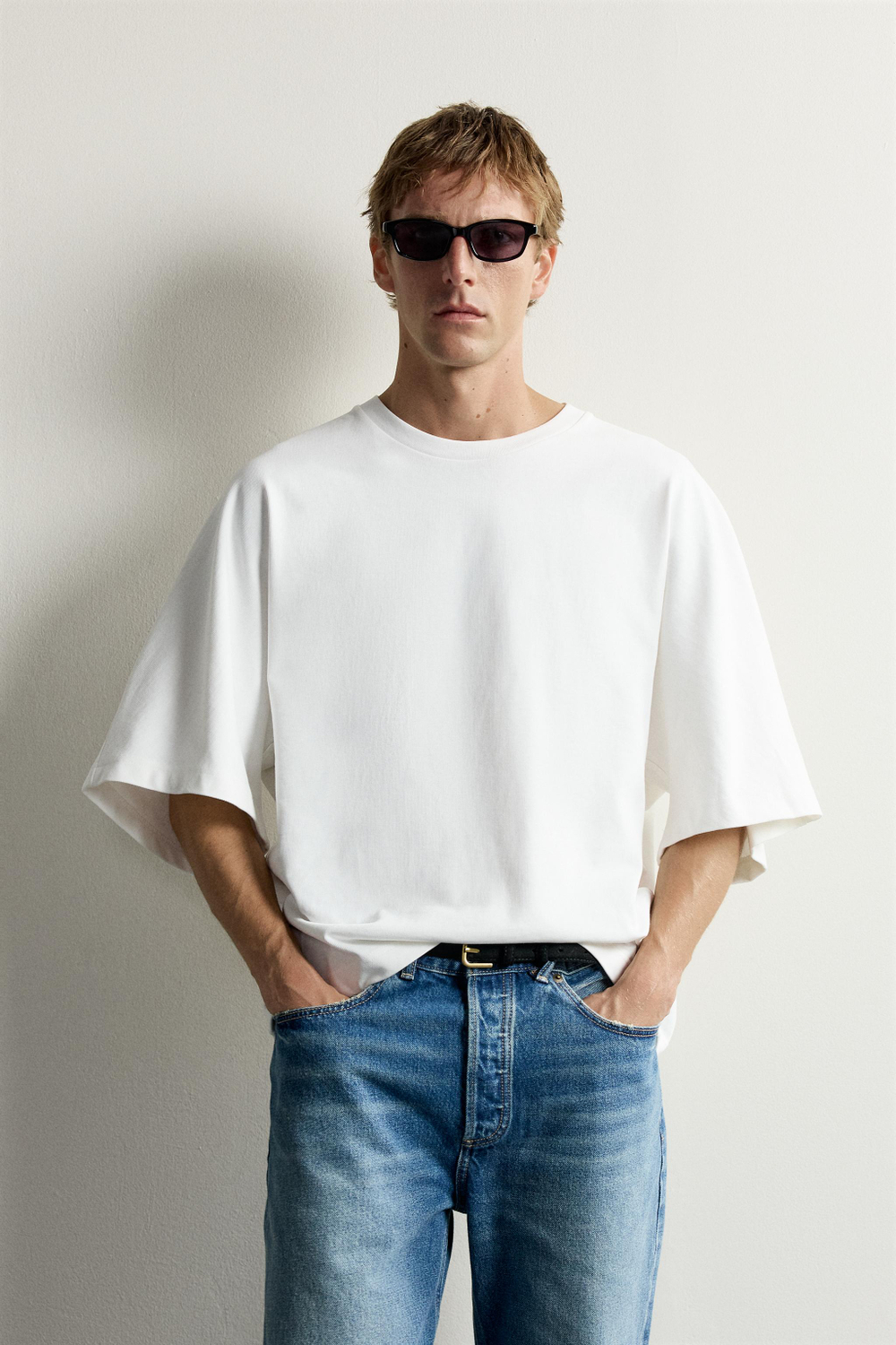 ФУТБОЛКА RELAXED FIT С РУКАВАМИ «ЛЕТУЧАЯ МЫШЬ» — ZARA