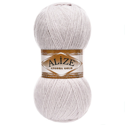 Пряжа Alize (Ализе) Angora Gold / уп.5 мот. по 100 г, 550м, 168 белая зима A