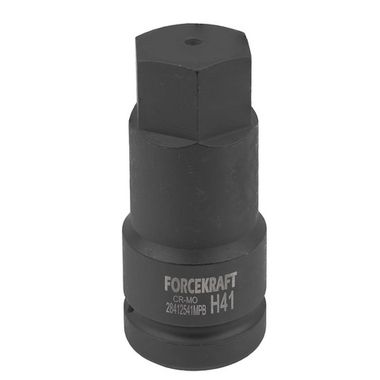 Головка-бита 6-гранная ударная 1/2'', 41мм FORCEKRAFT FK-28412541MPB