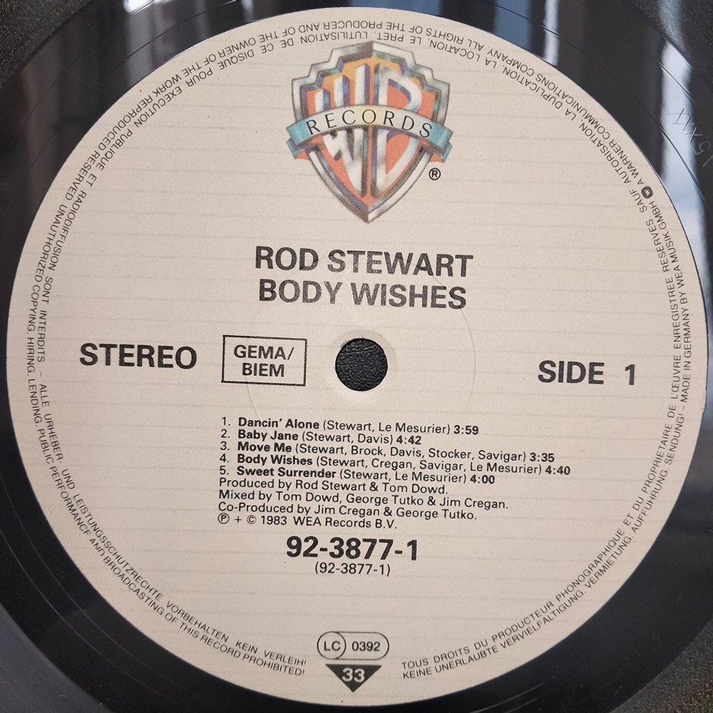 Rod Stewart / Body Wishes (LP)