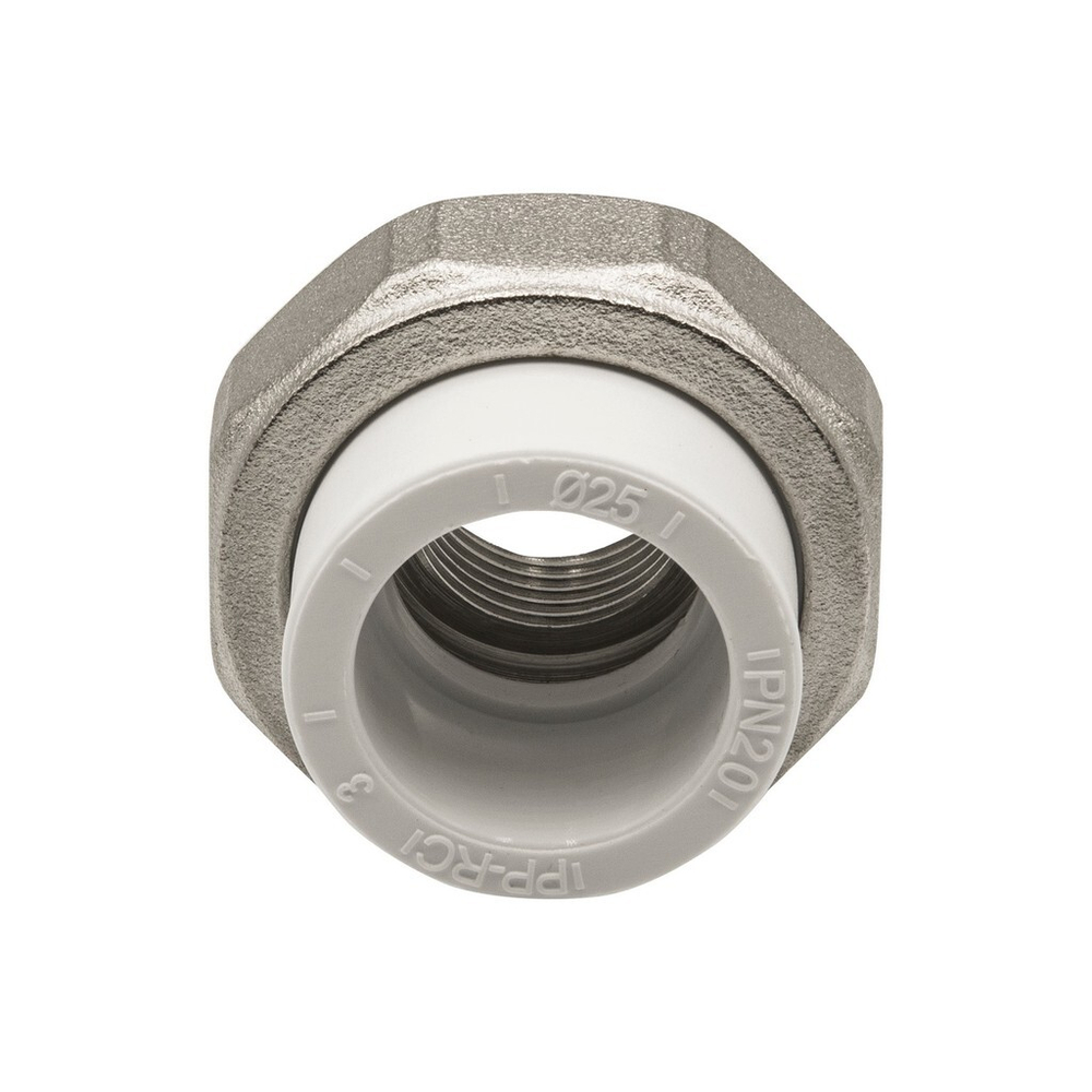 Муфта комб. разъемная, вн 25х1/2" EVER® БЕЛЫЙ (Россия)