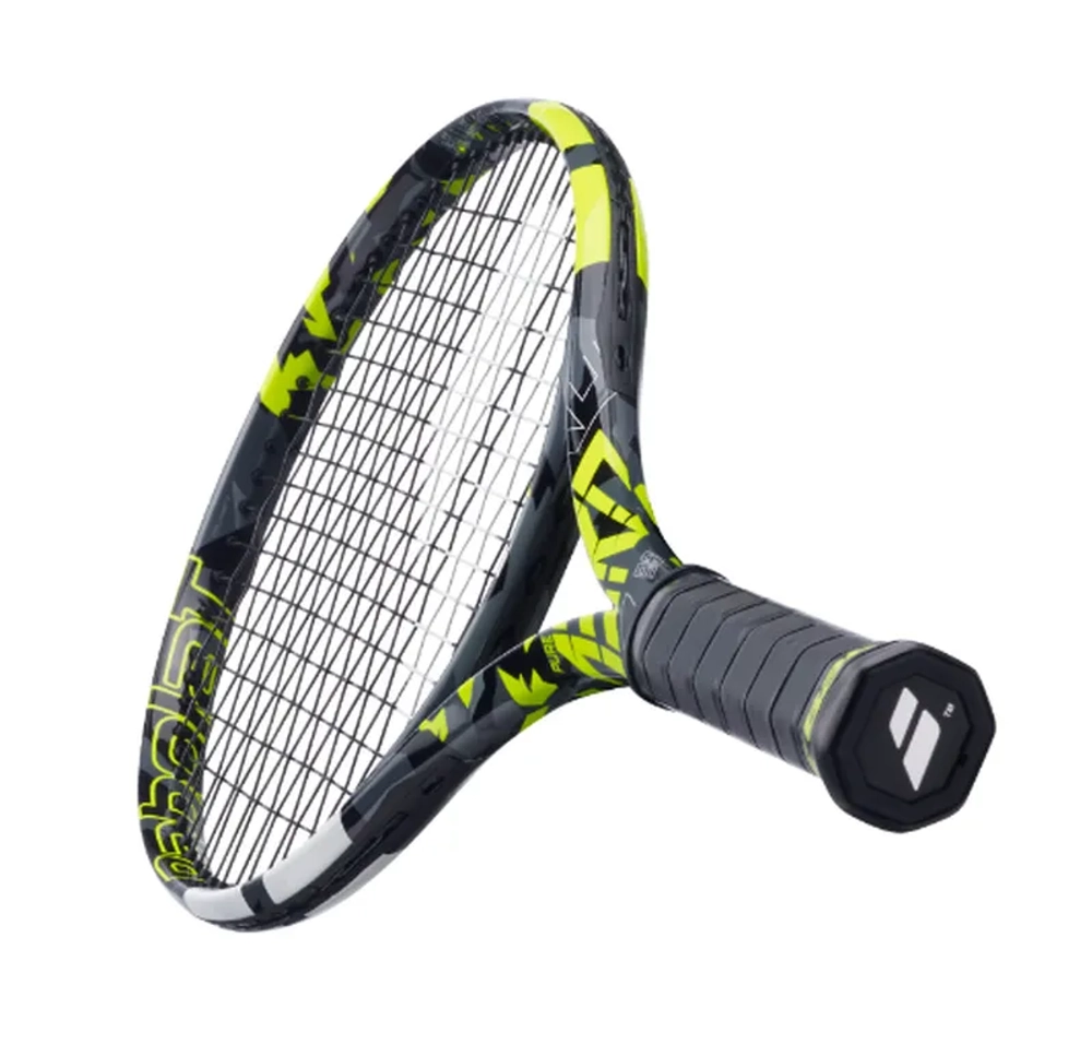 Теннисная ракетка Babolat Pure Aero 98 - grey/yellow/white + Струны