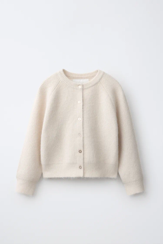 ZARA КАРДИГАН, ЭКРЮ