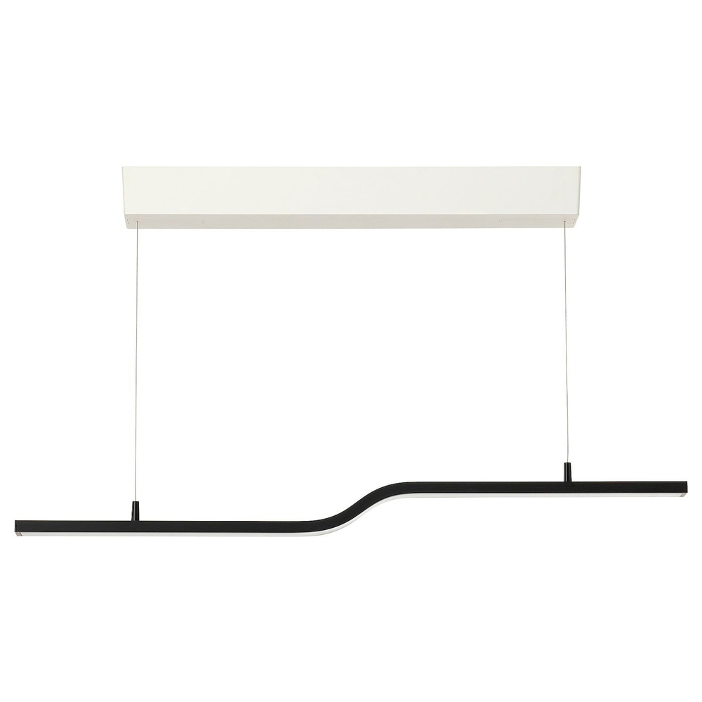 IKEA PILSKOTT (ИКЕА ПИЛСКОТТ) — Светодиодный подвесной светильник, умный черный, 97 см