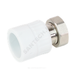 Муфта PP-R комбинированная белая Дн 20х3/4" с накидной гайкой VALFEX 10139120