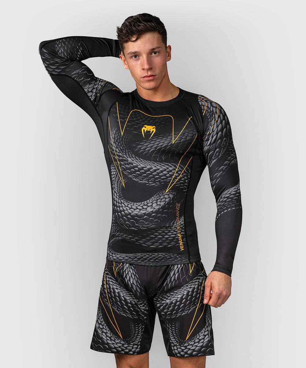 Рашгард Venum Matupa Black/Grey/Gold L/S