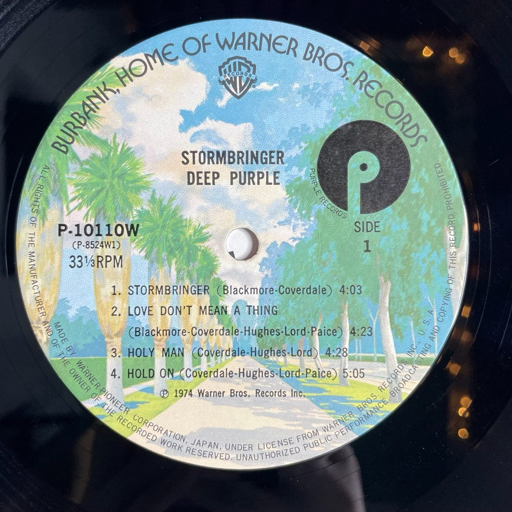 Винтажная виниловая пластинка LP Deep Purple Stormbringer (Japan 1976) (No Obi) Soldier Of Fortune
