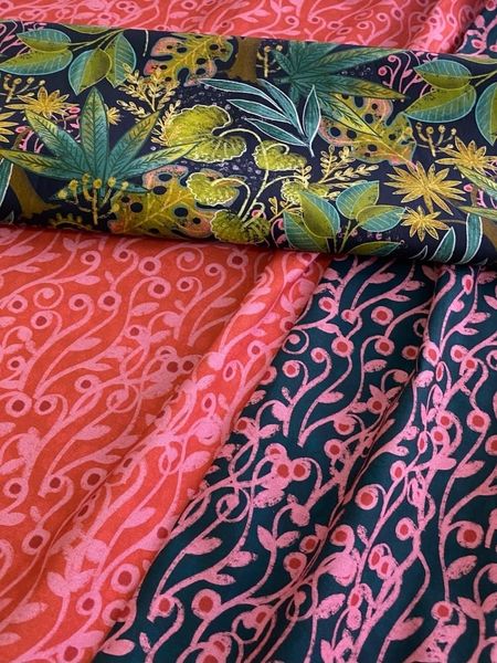 ТРОПИЧЕСКИЙ ЛЕС #6, 100% хлопок Handmade Fabrics 5