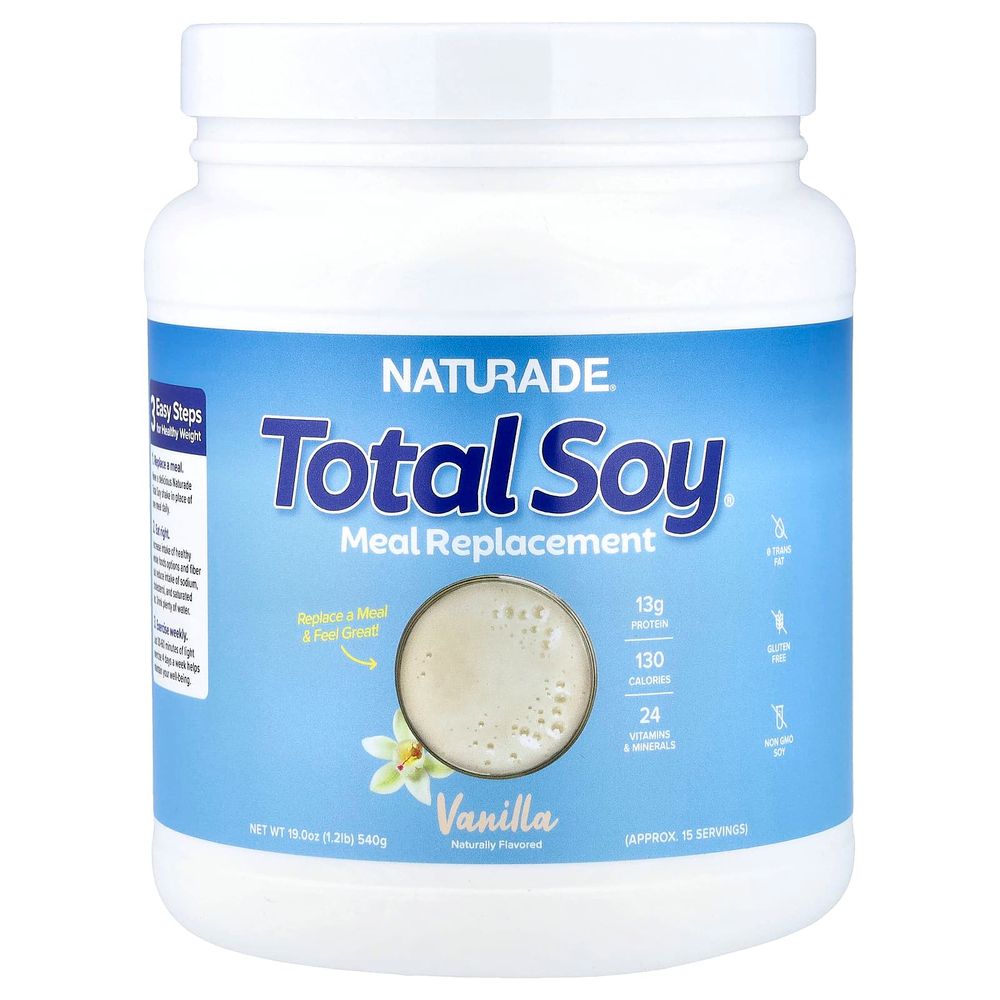 Naturade, Total Soy®, заменитель еды, со вкусом ванили, 540 г (1,2 фунта)