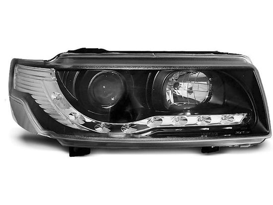 Передние фары VW Passat B4 daylight black