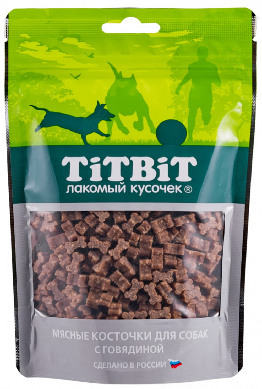 TitBit лакомство для собак Косточки мясные для собак мелких пород с говядиной 145 гр.