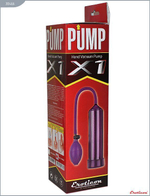 Фиолетовая вакуумная помпа Eroticon PUMP X1 с грушей (Цвет: фиолетовый)