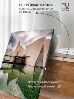 Картина "Музей архитектуры Тойо Ито" галерейная 30х40см 1шт.