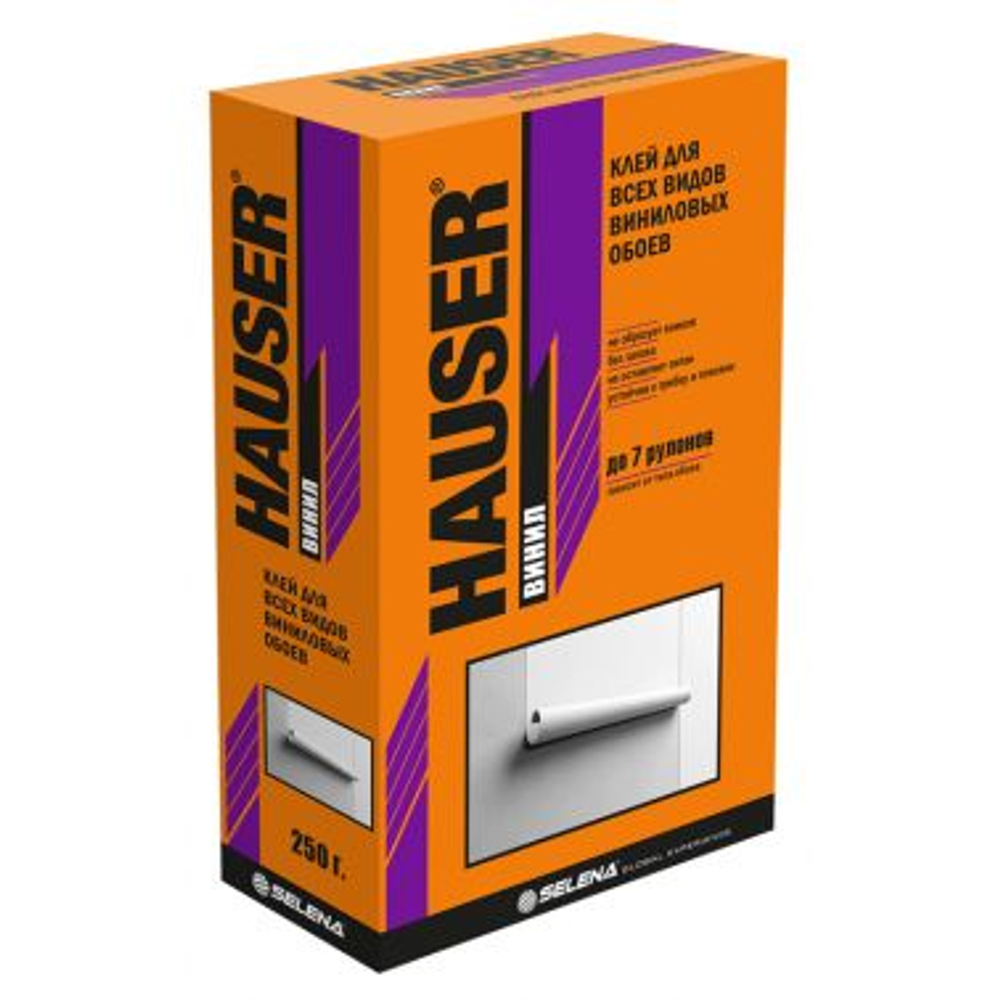 Клей для всех видов виниловых обоев 250 гр. HAUSER