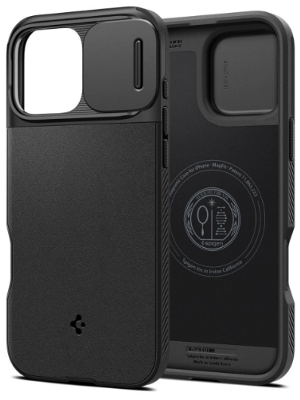 Накладка для i-Phone 16 Pro Max 6.7" Spigen Optik Armor MagSafe (ACS08015) черный