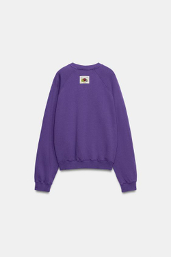 ZARA - FRUIT OF THE LOOM™ ТОЛСТОВКА С ЭФФЕКТОМ ПОТЕРТОСТИ, СИРЕНЕВЫЙ