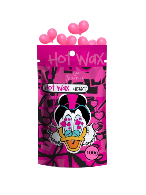 Воск FreiAVIVER для депиляции бровей и лица Hot Wax 100g (розовые сердечки)