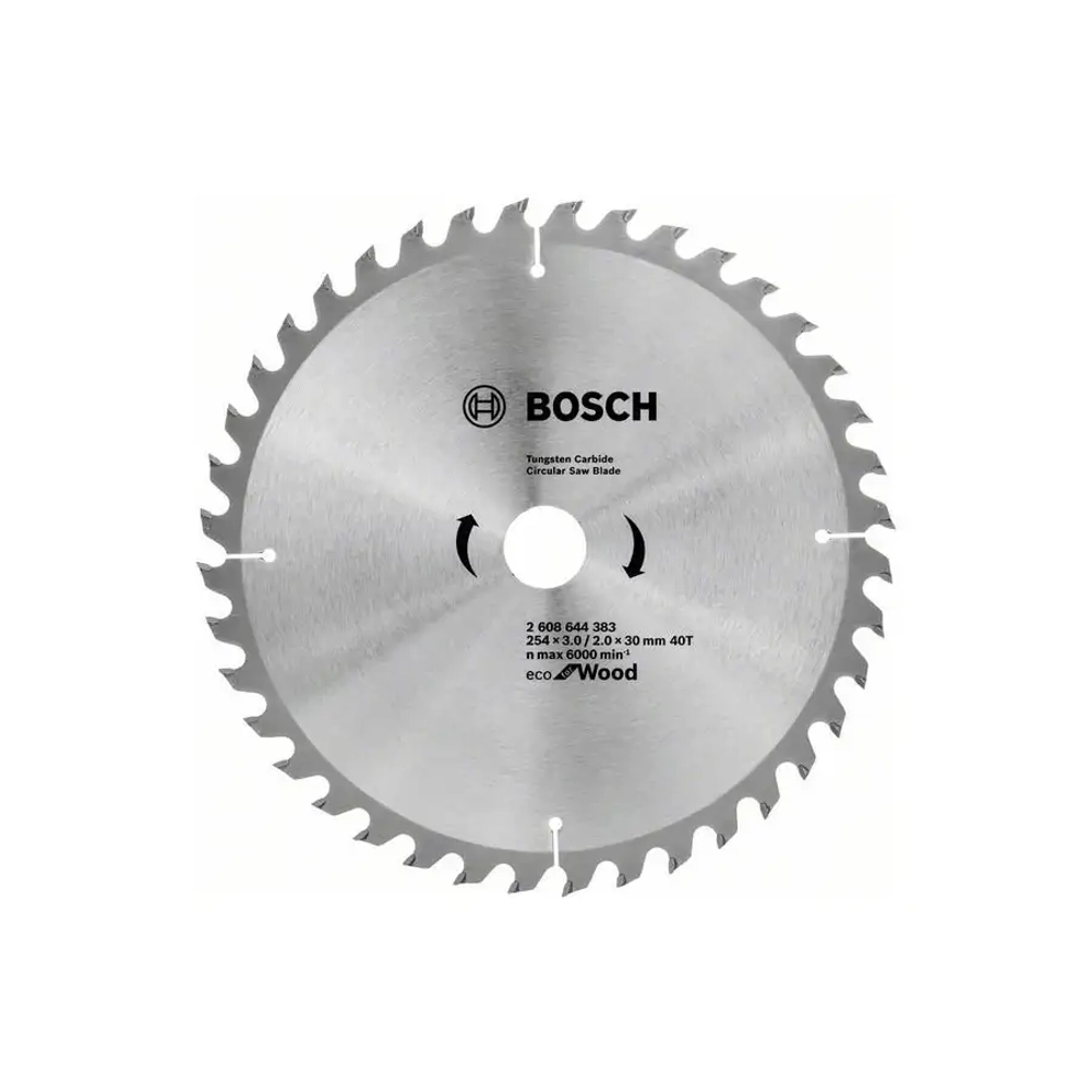 Пильный диск по дереву 254x30x2 мм Eco for Wood BOSCH 2608644384